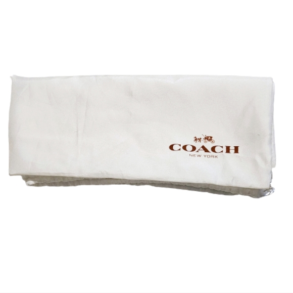 COACH Red Pebbled Leather shoulder bag with dust bag - Picture 7 of 9